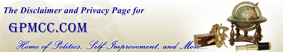 GPMCC Disclaimer and Privacy Page